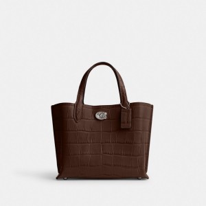 Coach Willow Tote Bag 24 Plateadas | COH865021