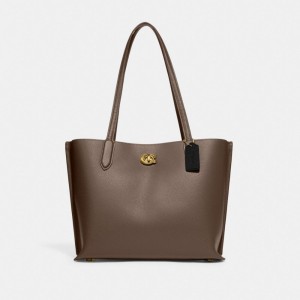 Coach Willow Tote Bag Gris Oscuro | COH865015